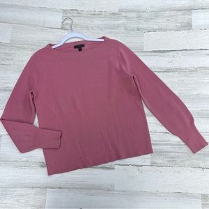 J Crew Dusty Pink Merino Wool Sweater